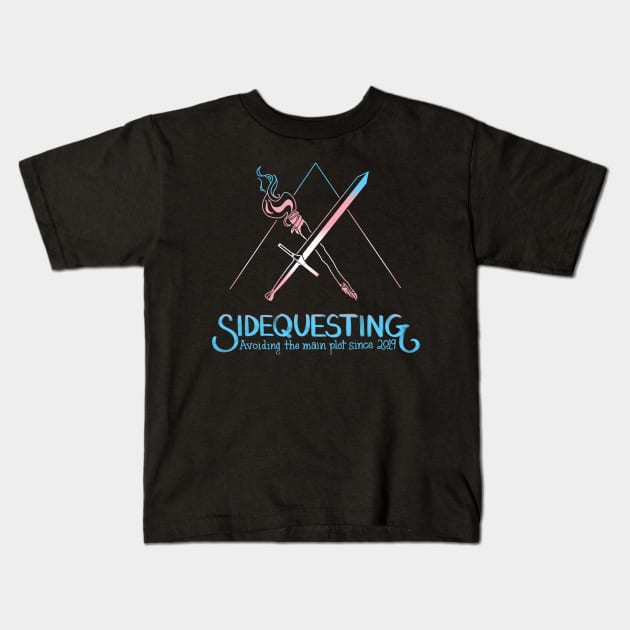 Trans Sidequesting Logo Kids T-Shirt by Sidequesting